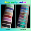 Duochrome Glitter Multichrome Metallic Eyeshadow - High Impact Multi-colors Shift Eye Looks in Blue Green Purple Teal Silver - Intense Color Shifting, High Pigmented, Longer-Lasting Without Creasing…