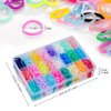 UUYYEO 1500 Pcs Colorful Hair Rubber Bands Small Elastic Hair Ties Kids Mini Hair Elastics Hair Braiding Bands with Organizer Box for Girls
