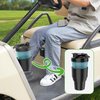 10L0L Universal Golf Cart Heater Propane Cup Holder for Yamaha EZGO Club Car, Material Upgrade Replacement Holder for 16.4 oz Portable Propane Heater Camping Gas Cylinder Black (1 Pack)