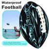 Senston Waterproof Football for Pool 9.25 Inch Pool Football Beach Football for Pool Toy Football for Swimming Football for Family Fun Toys & Games