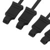 RC Car Body Clips Steel Rubber Clips RC Body Clip Retainers for Losi Lasernut U4 1/10 Black