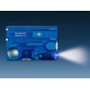 Victorinox Swiss Card Lite Swiss Army Knife, 13 Function Swiss Made Pocket Knife with Magnifying Glass LED and Tweezers - Sapphire