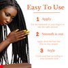 Black Queen Carrot Oil Edge Control Gel - Extreme Hold for Edges, Braids, Locs, and Twists - Unscented, Made in USA - Perfect for 4C Hair - (Pack of 1, 4.5 oz)