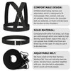 OYINDIZ Weight Sled Harness Kits, 5 PCS Sled Pulling Strap for Running, Speed Training Equipment Sled Workout Football Training Equipment Harness for Training Outdoor Men and Women 6.6FT