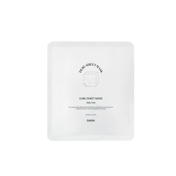 DAERA Korean DUBU Sheet Mask Glass Skin Care, Deep Hydrating Repairing Nourishing for Dry and Sensitive Skin, Panthenol, Niacinamide, Adenosin, Korean Moisturizer