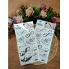 Black Infinity Birds Temporary Tattoo Sticker Decal Festival Sexy Body Paint Realistic Fake Waterproof Tattoos for Man Women (Pack 2 PCS.)