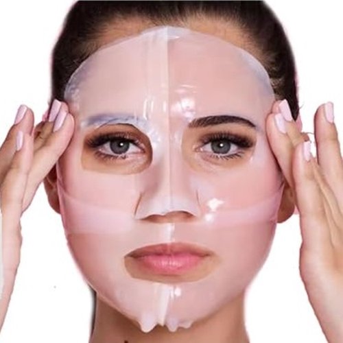 Mayan's Secret – Bio Collagen Korean Face Mask, Deep Collagen Anti Wrinkle Lifting Mask Overnight, Hydrogel Mask, Pore Minimizing, Nourishing and Moisturizing All Skin Types (Pack of 5)