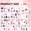JoyfulGlam Pink Halloween Temporary Tattoos for Kids,Trick or Treat Fake tattoo Stickers for Boys and Girls Halloween Assorted Goodies & Party Favors - Goody Bag Stuffers