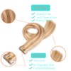 Balayage Tape in Hair Extensions Human Hair, Ombre Golden Brown to Bleach Blonde Tape in Human Hair Extensions Real Hair Extensions 16 Inch 30g 20pcs Silky Straight Highlight Seamless Human Hair