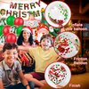 Christmas Party Decorations Supplies, Christmas Balloon Arch kit with White Snowman Christmas Santa Foil Balloon, Christmas Tree Balloons Red Star Balloons for Xmas Party Decorations(Green Red)