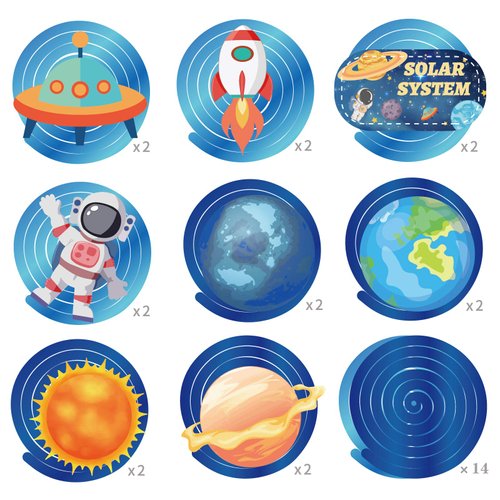 30Pcs Outer Space Theme Party Decoration,Hanging Swirl Ceiling Whirl Party Supply for Boy Birthday Party Decorations, Baby Shower Party Hanging Decor