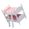 UPKOCH Doll Bunk Bed Mini House Furniture Miniature Furniture Mini Furniture Models Doll House Bunk Bed Toy Mini Bunk Bed Model Mini House Accessory Doll House Decoration Bed Miniatures