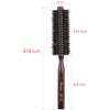PERFEHAIR Boar Bristle Round Brush-1.3 inch, Pack of 2, Small Round Brushes for Blow Drying Styling Short, Fine, Thin Hair & Beard