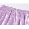 Topgal Little & Big Girls Pajama Set Size 8 - Lilac Satin Silky Cute Summer Short Sleeve & Pants Outfit