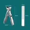 Gloniawor Nail Clippers,Nail Clippers with Catcher,Keychain Nail Clipper,Fingernail Clipper,Nail Clippers for Men,Toe Nail Clippers for Thick Nails for Seniors (Silver)