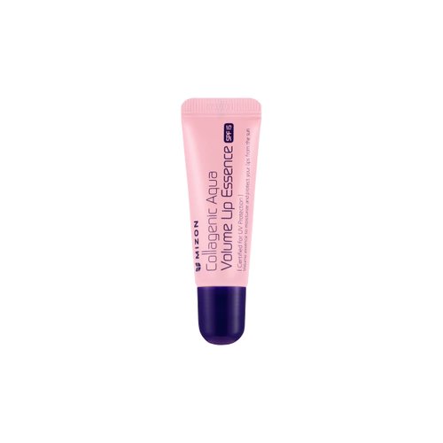 MIZON Collagenic Aqua Volume Lip Essence, Treatment with Collagen, Lip Balm, Moisturizing, Soothing, UV Protection, No Fragrance, No Parabens, Anti Aging Lip (0.35 Oz)
