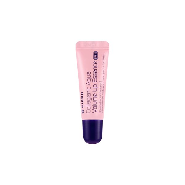 MIZON Collagenic Aqua Volume Lip Essence, Treatment with Collagen, Lip Balm, Moisturizing, Soothing, UV Protection, No Fragrance, No Parabens, Anti Aging Lip (0.35 Oz)