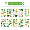 AOYOO St Patricks Day Temporary Tattoos, St. Patrick's Day Face Tattoos for Kids, Shamrock Patterned Tattoos Stickers, Irish Parade and Party Favors Decorations