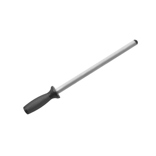 Ergo Chef 10 inch Oval Diamond Knife Sharpener with Black Non Slip Handle Pro-Series Collection