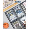 CollectHall Graded Card Sleeves, PSA Graded Card Slab Binder Pages for Storage & Display, Compatible with PSA, BGS, CGC Graded Sports Cards and One-Touch Magnetic Card Holders- 12 Pages