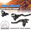 LisylineAuto 7/8" 22mm Motorcycle Brake Lever Handlebar Brake Master Cylinder Clutch Lever Left & Right Set Compatible with Harley Honda Kawasaki Suzuki Yamaha Black