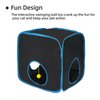 Cat Tunnels for Indoor Cats, Cat Tent, Cat Cube and Feather Cat Toy Collapsible Combo, with Interactive Cat Toy Ball, Cat Toy Set for Indoor Cat, Ferret, Guinea Pig, Rabbit, Bunny, Blue