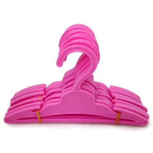 Doll Hangers 12 Pink for 18 Inch Doll Clothes Girl, Doll Accessories