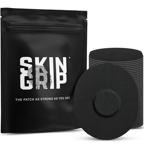 Skin Grip CGM Patches for Medtronic Guardian Sensor (20-Pack), Waterproof & Sweatproof for 10-14 Days, Pre-Cut Adhesive Tape, Continuous Glucose Monitor Protection- Black