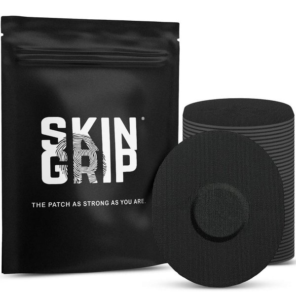 Skin Grip CGM Patches for Medtronic Guardian Sensor (20-Pack), Waterproof & Sweatproof for 10-14 Days, Pre-Cut Adhesive Tape, Continuous Glucose Monitor Protection- Black