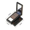 Brow Powder Kit,Long-Lasting Waterproof Two Colors Brow Filler Get Full Defined Natural Brows,Eye Brow Contour Palette with Double-ended Eyebrow Brush,sombra para cejas (02 Smoky Gray)