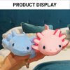 Roqei Axolotl Plush - Soft Axolotl Stuffed Animal Plush Toy,19 Inch Cute Salamander Plush Pillow, Kawaii Plushie Toy, Axolotl Gifts for Kids and Youth (Blue)