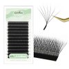 NATUHANA W Shaped Clover Eyelashes Extension 7D Premade Fans 0.07mm C Curl 8-14 Mixed Tray Volume Lash Cluster W Lashes Supplies Automatic Blooming Flower Lash Extensions (7D black;0.07 C, 8-14 MIX)