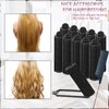 44 Pcs Foam Sponge Hair Rollers Set 0.59 Inch Flexible Hair Styling Sponge Curler Soft Sleeping Hair Curlers and Stainless Steel Rat Tail Comb Pintail for Hairdressing Styling(Black, Pink)