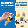 JOYIN 12 Pack Random Mini Animal Plush Toy Assortment (12 Units 3" Each),Bulk Stuffed Animals for Kids, Small Animals Plush Keychain Decoration, Carnival Prizes, Valentine's Day Party Favors