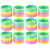 Bulk - Set of 12 Rainbow Magic Spring Coil Toy - 3" Size - Sensory Fidget Toy - Relaxing & Mesmerizing - Stair Walking Fun Classic Toy - Party Favor Prizes Goody Bags Gifts (1 Dozen)