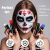 Drawdart Black Cream-Blendable Face Paint Stick, Portable Eye Black Stick for Sports, Full-coverage Cream Face Paint for Halloween SFX Makeup Cosplay Joker Costume Parties
