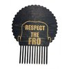 Respect The Fro - Men's Man Novelty Hair Comb Pick - 3D Laser Engraved - Great for Afros