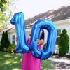 Navy Blue Number 10 Balloon 40 inch, 10 Number Balloons, 10th Navy Blue Birthday Decorations, 10 Year Old Girls Boys Blue Party Supplies