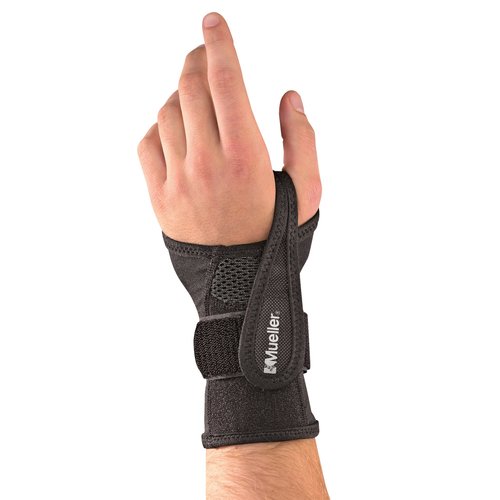 Mueller Sports Medicine Adjustable Wrist Brace, Black, Small/Medium
