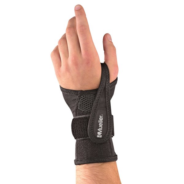 Mueller Sports Medicine Adjustable Wrist Brace, Black, Small/Medium