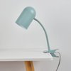 Globe Electric 52302 Carter 15" Clip-Arm Desk Lamp, Matte Teal, Adjustable Gooseneck Arm, in-Line On Off Switch