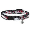 Cat Collar Breakaway Sylvester The Cat Expressions Gray 8 to 12 Inches 0.5 Inch Wide