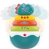 PlenPLAY Baby Tummy Time Toys - Dino Stacking Toys for Age 6+ Months, Weeble Wobble Toys for Babies 6 9 12 Months, Stacking Rings STEM Learning Toy, Sensory Learning Toy (Dinosaur)