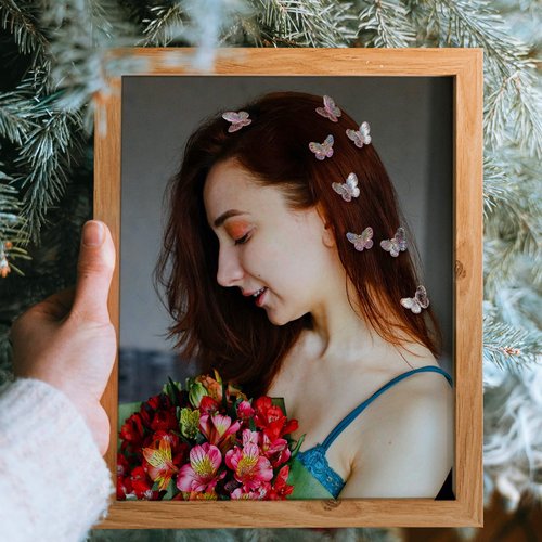 Butterfly Clips for Girls,20 Pcs Pink Hair Clips for Women,CUBACO Pretty Mini Butterfly Hair Clips for Girls and Women,Glitter Fairy Small Hair Clips,Cute y2k Accessories Clear Clips