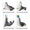 Pinenjoy 8Pcs Realistic Miniature Sea Lion Figurines Mini Resin Sea-Lion Figures Cute Ocean Animal Cake Toppers for DIY Fairy Garden Moss Landscape Aquarium Birthday Easter Crafts