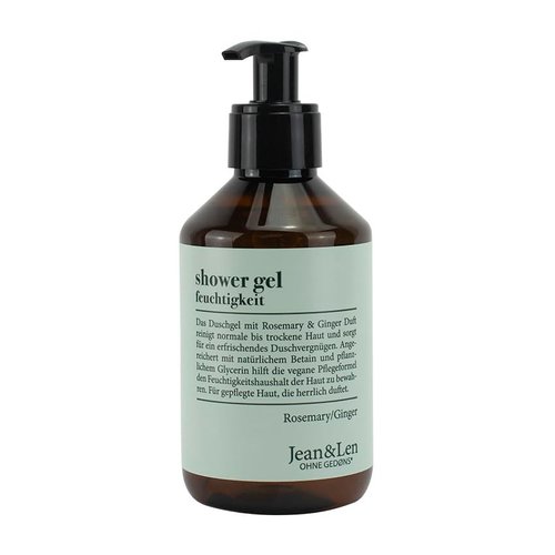 Jean &amp; Len Moisturizing Shower Gel Rosemary &amp; Ginger, shower gel for normal to dry skin, cleanses...