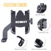 Homeet Motorcycle Phone Mount for Rearview Mirror, Metal Motorbike Phone Holder Smartphone Holder Mount 360° Rotation Adjustable, Universal for 6mm-10mm Diameter Scooter Motorcycle Mirror