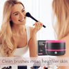 DaizySight Electric Makeup Brush Cleaner Machine, Quick Cleaning Make Up Brush Washing Tool, Fast Spin and Clean in Seconds - Black & Pink