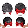 2 Pairs Sequin Mouse Ears Hair Clip birthday mouse ear Bows clip for Kids Girls Women, Mice Ears Hair Accessories for Glitter Party Princess Decoration Cosplay Birthday Christmas Party (black)