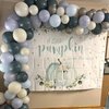 Slate Blue and Beige Balloon Garland Arch Kit, Dusty Blue Pastel Baby Blue White Sand Beige Latex Boho Balloons Arch Kit for Boys Ocean Birthday Baby Bridal Shower Wedding Party Decorations Supplies